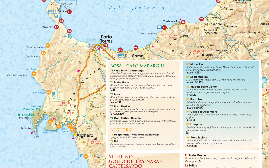 Un elenco delle migliori spiagge della Riviera del Corallo.